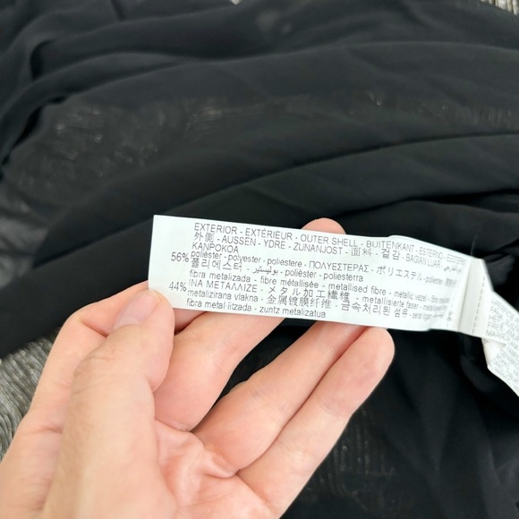 ZARA Limited Edition Maxi Dress With Metallic Silver Thread Size M - Picture 9 of 12